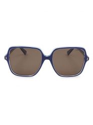 Polaroid Damskie okulary przeciwsłoneczne w kolorze granatowo-brązowym rozmiar: 56. Brązowe okulary przeciwsłoneczne Polaroid, bez wzorów, z tworzywa sztucznego. Za 164.95 zł.