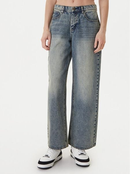 RVCA Jeansy Loosey 23B193501 Niebieski Relaxed Fit. Niebieskie jeansy RVCA, bez wzorów. Za 199.99 zł.