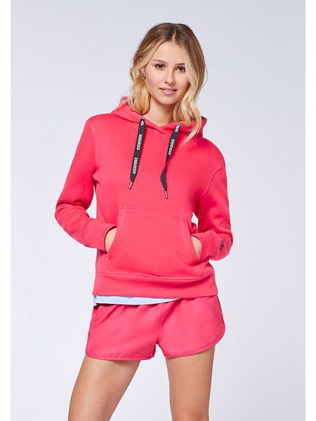 Chiemsee Bluza "Vanula" w kolorze różowym rozmiar: XS. Różowe bluzy Chiemsee, xs, bez wzorów, z kapturem. Za 114.95 zł.