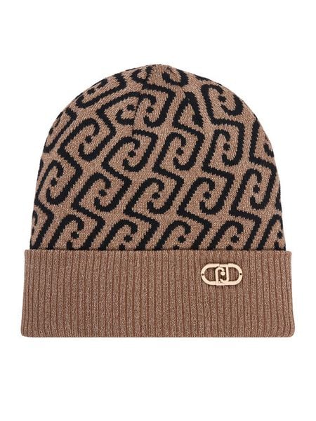 Liu Jo Czapka 2F6017 M0300 Brązowy. Brązowe czapki Liu Jo, bez wzorów, z wiskozy. Za 199.99 zł.