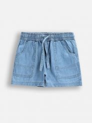 Coccodrillo Szorty dżinsowe w kolorze błękitnym rozmiar: 86. Niebieskie szorty COCCODRILLO, bez wzorów, z bawełny. Za 43.99 zł.