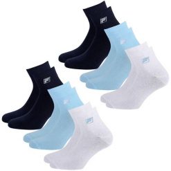 Fila Quarter Skarpety 6-pack Unisex Jasnoniebieskie 39-42. Białe skarpety Fila, bez wzorów. Za 165.99 zł.