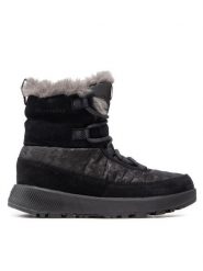 Columbia Śniegowce Slopeside Peak Luxe BL5106 Czarny. Czarne trapery i śniegowce Columbia, ze skóry. Za 273.99 zł.
