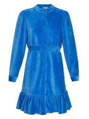 MOSS COPENHAGEN Sukienka "Floriana" w kolorze niebieskim rozmiar: XS/S. Niebieskie sukienki Moss Copenhagen, s, bez wzorów, bez kołnierzyka, bez ramiączek, midi. Za 180.49 zł.