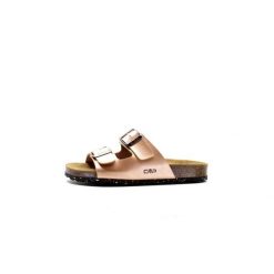 Klapki damskie CMP ECO THALITHA. Brązowe klapki CMP, bez wzorów, bez obcasa. W wyprzedaży za 119.99 zł.