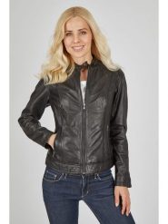 7eleven Skórzana kurtka w kolorze czarnym rozmiar: 46. Czarne kurtki 7eleven, bez wzorów, ze skóry, bez kaptura. Za 434.99 zł.