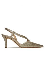 MICHAEL Michael Kors Sandały Jaida 40S5JDMP1M Złoty. Żółte sandały MICHAEL Michael Kors, bez wzorów, ze skóry, bez obcasa, na szpilce, bez zapięcia. Za 539.99 zł.