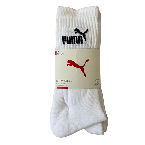 Skarpety Puma CREW 4-PACK 94717101. Skarpety Puma, bez wzorów, z bawełny. Za 71.38 zł.
