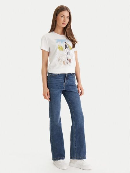 DKNY Jeansy DJ5M4005 Niebieski Flare Fit. Niebieskie jeansy DKNY, m, bez wzorów. Za 240.99 zł.