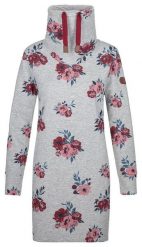 Damska sukienka-bluza sportowa Loap Ebunka szara. Szare bluzy Scarpa, s, bez wzorów, z bawełny, bez kaptura. Za 160.48 zł.