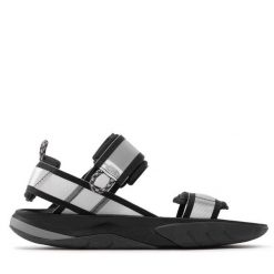 Sandały The North Face. Szare sandały The North Face, bez wzorów, sportowe, bez obcasa, na płaskiej podeszwie, bez zapięcia. Za 229.99 zł.
