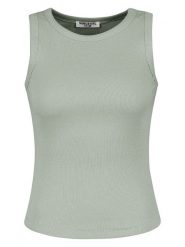 Sublevel Top w kolorze zielonym rozmiar: M. Zielone topy Sublevel, m, bez wzorów, z bawełny, bez kołnierzyka, bez ramiączek. Za 57.20 zł.