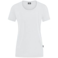 Koszulka Jako Organic Stretch. Białe bluzki JAKO, bez wzorów, sportowe, bez kołnierzyka, bez ramiączek. Za 131.60 zł.