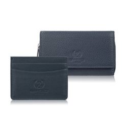 Zestaw prezentowy dla niej portfel damski skórzany T-138 i etui na karty T-151 Paolo Peruzzi ZUP-145-DB. Niebieskie portfele PAOLO PERUZZI, bez wzorów, ze skóry. Za 129.00 zł.