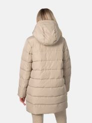 KARI TRAA Płaszcz pikowany "Linn" w kolorze szarobrązowym rozmiar: M. Brązowe płaszcze Kari Traa, m, bez wzorów, bez kaptura. Za 459.04 zł.