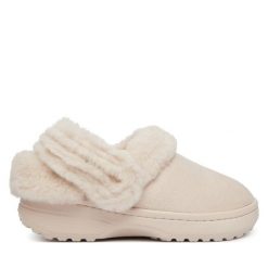 Klapki Crocs. Brązowe klapki Crocs, bez wzorów, bez obcasa. Za 299.99 zł.
