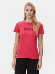 BOSS T-Shirt C_Elogo_5 50501139 Różowy Regular Fit. Czerwone t-shirty Boss, s, bez wzorów, z bawełny, bez kołnierzyka, bez ramiączek. Za 119.99 zł.