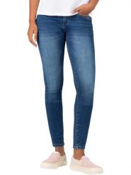 Timezone Dżinsy "Sanya" - Skinny fit - w kolorze niebieskim rozmiar: W27/L32. Niebieskie jeansy Timezone, l, z aplikacjami. Za 96.83 zł.