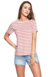 MUSTANG T SHIRT DAMSKI Alina C Striped 1009241 11593. Białe t-shirty Mustang, s, bez wzorów, bez kołnierzyka, bez ramiączek. Za 69.99 zł.