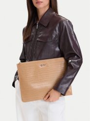 Nine West Etui na laptopa CEO-OFFICE ELEGANCE-LDA9838 Beżowy ciemny. Brązowe torby na laptopa Nine West, bez wzorów, ze skóry. Za 99.99 zł.