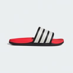 Klapki Adilette Comfort 2.0. Białe klapki Adidas, bez wzorów, bez obcasa. Za 199.00 zł.