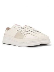 Camper Skórzane sneakersy w kolorze kremowym rozmiar: 42. Brązowe trampki Camper, bez wzorów, ze skóry, bez zapięcia. Za 434.85 zł.