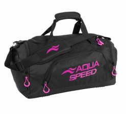 Torba sportowa na basen AQUA SPEED 73 - średnia. Czarne torby na ramię Aqua-Speed, bez wzorów, klasyczne, na ramię, średnie, bez dodatków. Za 119.90 zł.