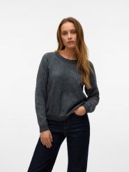 Vero Moda Sweter w kolorze ciemnoszarym rozmiar: XS. Szare swetry Vero Moda, s, bez wzorów, z materiału, bez ramiączek. Za 82.99 zł.
