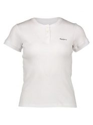 Pepe Jeans Koszulka w kolorze białym rozmiar: M. Białe bluzki Pepe Jeans, m, bez wzorów, z jeansu, bez kołnierzyka, bez ramiączek. Za 87.81 zł.