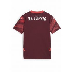 Młodzieżowa koszulka wyjazdowa RB Leipzig 24/25 PUMA Dark Jasper Active Red. Czerwona bluzki Puma, m, bez wzorów, młodzieżowe, bez kołnierzyka, bez ramiączek. W wyprzedaży za 184.00 zł.