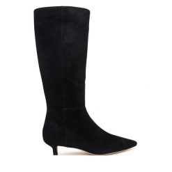 Kozaki LAUREN RALPH LAUREN. Czarne kozaki Lauren Ralph Lauren, bez obcasa, na szpilce, bez zapięcia. Za 1,299.00 zł.
