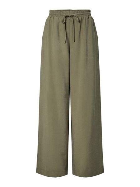 YAS Spodnie w kolorze khaki rozmiar: 42. Brązowe spodnie materiałowe YAS, na co dzień, bez wzorów, z materiału. Za 221.67 zł.