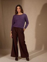 Perfect Cashmere Kaszmirowy sweter "Molly" w kolorze fioletowym rozmiar: S. Różowe swetry Perfect Cashmere, s, bez wzorów, z kaszmiru, bez ramiączek. Za 391.99 zł.