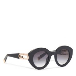 Okulary przeciwsłoneczne Furla. Czarne okulary przeciwsłoneczne Furla, bez wzorów. Za 1,059.00 zł.