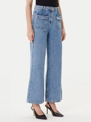 Morgan Jeansy 241-PWIDE Niebieski Wide Leg. Niebieskie jeansy Morgan, bez wzorów. Za 349.99 zł.