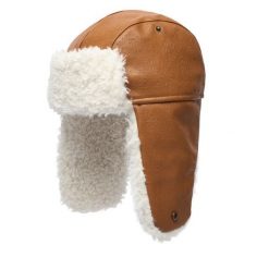 Czapka Guess. Brązowe czapki Guess, z aplikacjami. Za 234.99 zł.