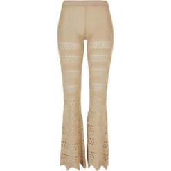 Legginsy Damskie Z Dzianiny Szydełkowej Z Rozszerzanymi Nogawkami. Białe legginsy Urban Classics, xl, bez wzorów, z dzianiny. Za 195.99 zł.