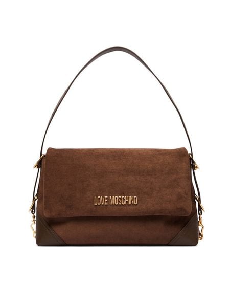 LOVE MOSCHINO Torebka JC4092PP1PLD130A Brązowy. Brązowe torebki klasyczne Love Moschino, bez wzorów, ze skóry, bez dodatków. Za 827.99 zł.