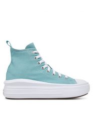 Converse Trampki Chuck Taylor All Star Move Platform A10703C Zielony. Zielone trampki Converse, bez wzorów, z materiału, bez zapięcia. Za 199.99 zł.