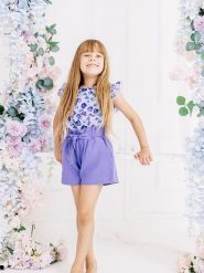 Walkiddy Szorty w kolorze fioletowym rozmiar: 116. Różowe szorty Walkiddy, bez wzorów, z bawełny. Za 116.05 zł.