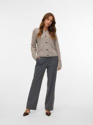 Vero Moda Spodnie w kolorze antracytowym rozmiar: XS/L30. Czarne spodnie materiałowe Vero Moda, na co dzień, l, bez wzorów, z materiału. Za 121.45 zł.