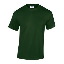 Ciężka Bawełniana Koszulka Unisex Dla Dorosłych. Czerwone bluzki GILDAN, xl, bez wzorów, z bawełny, sportowe, bez kołnierzyka, bez ramiączek. Za 30.99 zł.