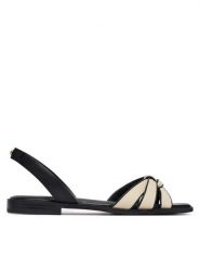 Aldo Sandały Adwiedan 14190499 Czarny. Czarne sandały Aldo, bez wzorów, ze skóry, bez obcasa, na płaskiej podeszwie, bez zapięcia. Za 269.99 zł.