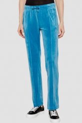 JUICY COUTURE Niebieskie damskie spodnie z cyrkoniami Tina, Rozmiar M. Niebieskie spodnie dresowe Juicy Couture, m, bez wzorów, z dresówki. W wyprzedaży za 206.99 zł.