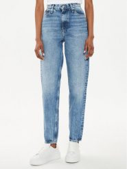 Calvin Klein Jeans Jeansy J20J223655 Niebieski Mom Fit. Niebieskie jeansy Calvin Klein Jeans, bez wzorów. Za 289.99 zł.