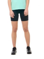 Legginsy z elastyczny pas na co dzień na siłownię. Czarne legginsy LEONE 1947 APPAREL, s, bez wzorów, prążkowane, krótkie. Za 193.66 zł.