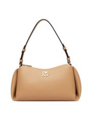 DKNY Torebka Remy R423AE54 Beżowy. Brązowe torebki klasyczne DKNY, bez wzorów, ze skóry, bez dodatków. Za 439.99 zł.