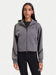 Adidas Bluza Adidas Z.N.E. Cropped KF6394 Szary ciemny Loose Fit. Szare bluzy Adidas, xs, bez wzorów, z syntetyku, bez kaptura. Za 439.99 zł.