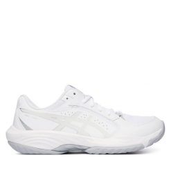 Buty halowe Asics. Białe obuwie sportowe Asics, bez zapięcia. Za 369.99 zł.