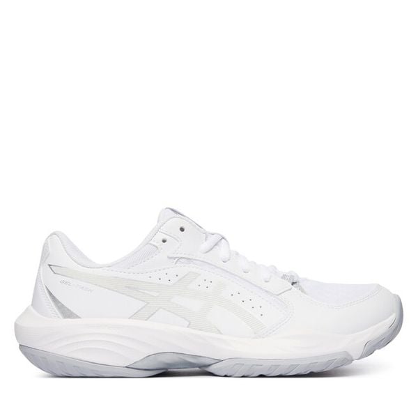 Buty halowe Asics. Białe obuwie sportowe Asics, bez zapięcia. Za 369.99 zł.